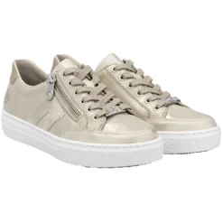 Rieker Trainers<Ladies Trainers - L5903-62 - Nude/Light Gold