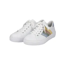 Rieker Trainers<Ladies Trainers - L8802-80 - White/Multi
