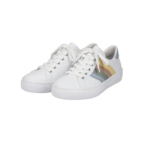 Rieker Trainers<Ladies Trainers - L8802-80 - White/Multi