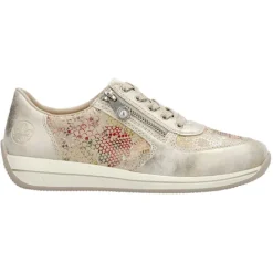 Rieker Trainers<Ladies Trainers - N1112-91 - Beige Multi