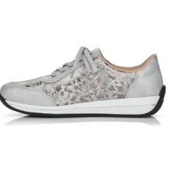Rieker Trainers<Ladies Trainers - N1112-80 - Silver