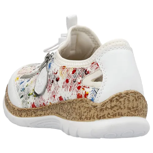 Rieker Trainers<Ladies Trainers - N42V1-91 - White/Multi