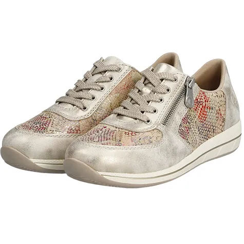 Rieker Trainers<Ladies Trainers - N1112-91 - Beige Multi