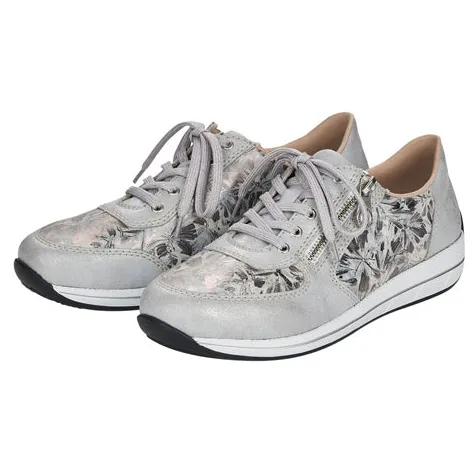 Rieker Trainers<Ladies Trainers - N1112-80 - Silver