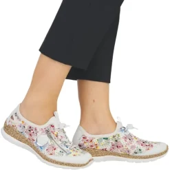 Rieker Trainers<Ladies Trainers - N42V1-91 - White/Multi