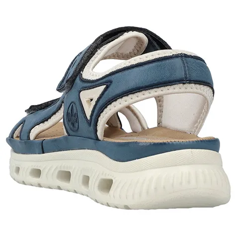 Rieker Sandals<Ladies Trek Sandals - 64066-14 - Navy Denim