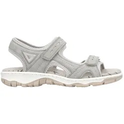 Rieker Sandals<Ladies Trekking Sandals - 68866 -Beige/Grey