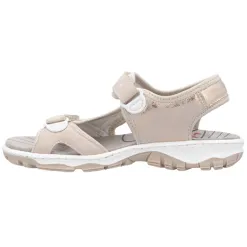 Rieker Sandals<Ladies Walking Sandals - 68866-31 - Beige/Rose