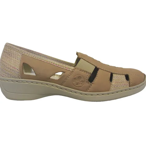 Rieker Shoes<Ladies Walking Shoes - 41385-60 - Beige