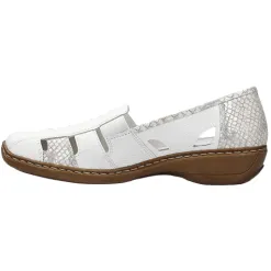 Rieker Shoes<Ladies Walking Shoes - 41385-80 - Off white