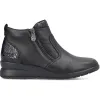 Rieker Boots<Ladies Wedge Ankle Boots - L4861-00 - Black