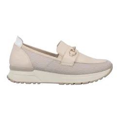 Rieker Shoes<Ladies Wedge Loafers - N7455-60 - Ivory