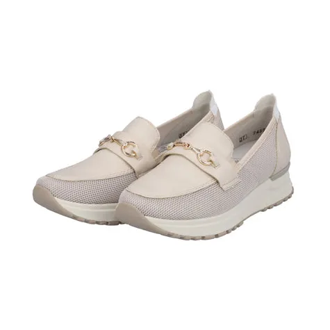 Rieker Shoes<Ladies Wedge Loafers - N7455-60 - Ivory
