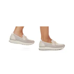 Rieker Shoes<Ladies Wedge Loafers - N7455-60 - Ivory