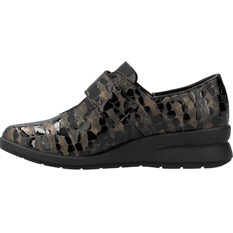 Rieker Shoes<Ladies Wedge Shoes - 487C0- Black