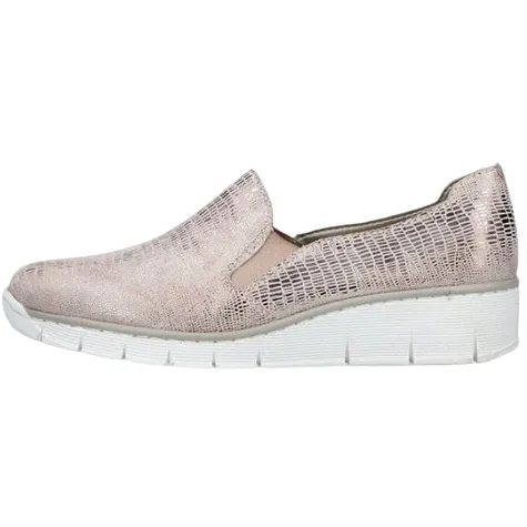 Rieker Shoes<Ladies Wedge Shoes - L4856 - Black/Bronze