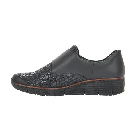 Rieker Shoes<Ladies Wedge Shoes - 53776-00 - Black