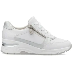 Rieker Trainers<Ladies Wedge Trainers - N9301-80 - White