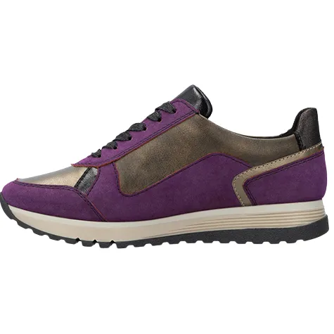 Rieker Boots | Trainers<Ladies Wedge Trainers - 48053-31 - Rose/Multi