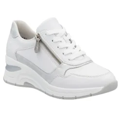 Rieker Trainers<Ladies Wedge Trainers - N9301-80 - White