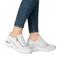 Rieker Trainers<Ladies Wedge Trainers - N9301-80 - White