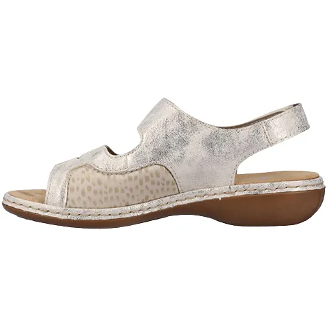 Rieker Ladies Wide Fitting | Sandals<Ladies Wide Fit Sandals - 65989-14 - Beige