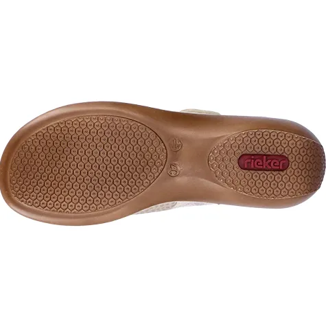 Rieker Ladies Wide Fitting | Sandals<Ladies Wide Fit Sandals - 65989-14 - Beige