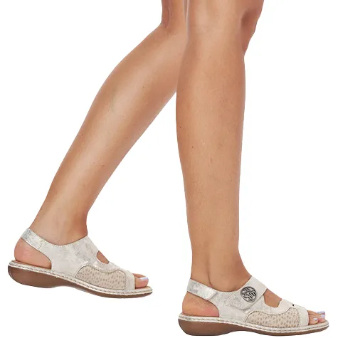 Rieker Ladies Wide Fitting | Sandals<Ladies Wide Fit Sandals - 65989-14 - Beige