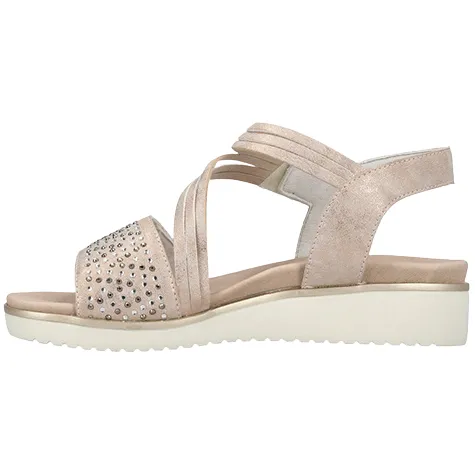 Rieker Sandals<Low Wedge Sandals - V3764-90 - Rose Gold