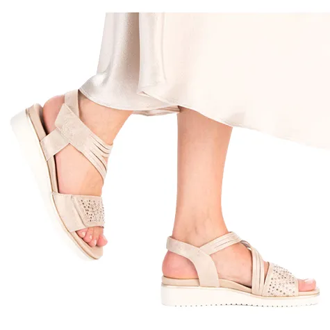 Rieker Sandals<Low Wedge Sandals - V3764-90 - Rose Gold