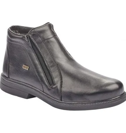 Rieker Mens Wide Fitting | Boots<Mens Boots- 37460-00 - Black