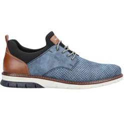 Rieker Shoes<Men's Smart Casual Shoes - 14450-14 - Navy Nubuck