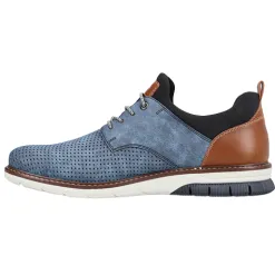 Rieker Shoes<Men's Smart Casual Shoes - 14450-14 - Navy Nubuck