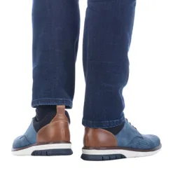 Rieker Shoes<Men's Smart Casual Shoes - 14450-14 - Navy Nubuck