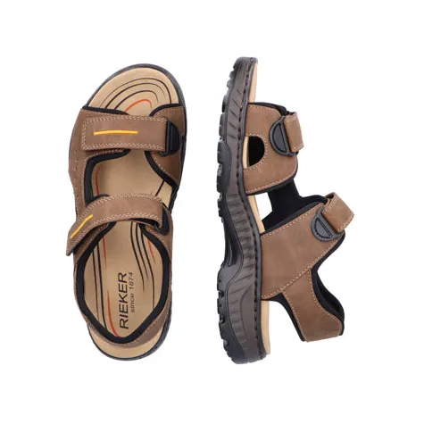 Rieker Sandals<Mens Trek Sandals- 21760-24 - Tan