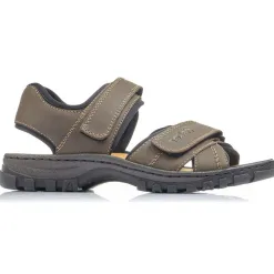 Rieker Sandals<Mens Walking Sandals - 25051-27 - Brown