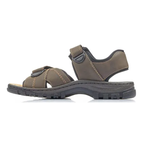 Rieker Sandals<Mens Walking Sandals - 25051-27 - Brown