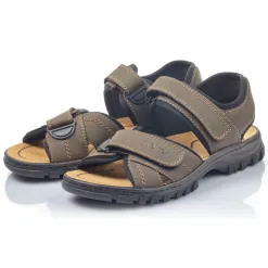 Rieker Sandals<Mens Walking Sandals - 25051-27 - Brown