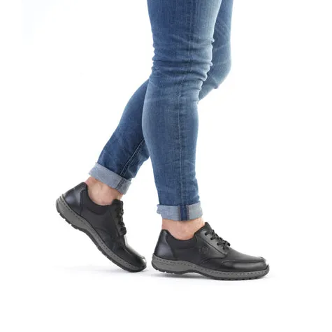 Rieker Shoes<Mens Wide Fit Shoes - 03310-00 - Black