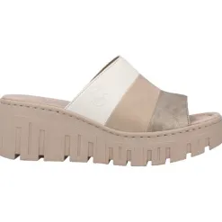 Rieker Sandals<Mules - 68092-62 - Nude/White