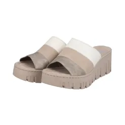 Rieker Sandals<Mules - 68092-62 - Nude/White