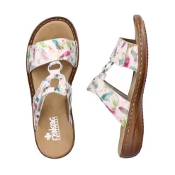 Rieker Sandals<Mules - 608P9-92 - White/Multi
