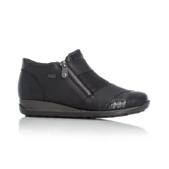 Rieker Boots<Tex Wedge Ankle Boots - 44271-00 - Black