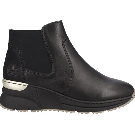 Rieker Boots<Wedge Ankle Boots - N6355 - Black