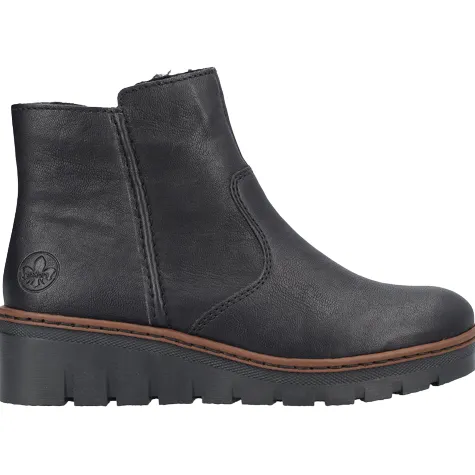 Rieker Boots<Wedge Ankle Boots - X9165-00 - Black