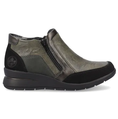 Rieker Boots<Wedge Ankle Boots - L4851-52 - Green