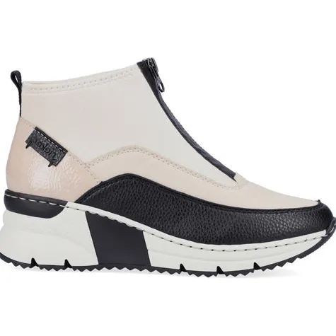 Rieker Boots<Wedge Ankle Boots - N6352 - Beige