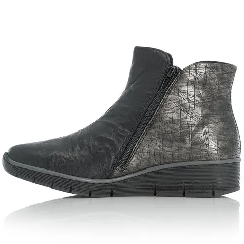 Rieker Boots<Wedge Ankle Boots - 73781 - Black