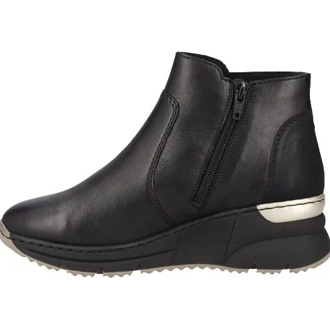 Rieker Boots<Wedge Ankle Boots - N6355 - Black