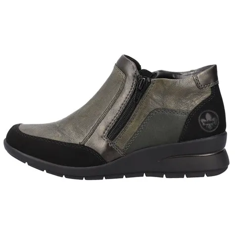 Rieker Boots<Wedge Ankle Boots - L4851-52 - Green
